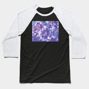 Blue and purple abstract.Blue and purple oil painting on canvas Baseball T-Shirt